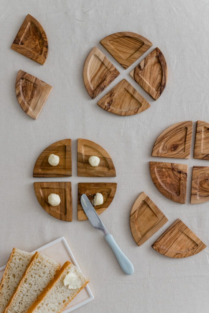 Ruoka set for spreads, bites and canapés. Handmade design by Love, Ana